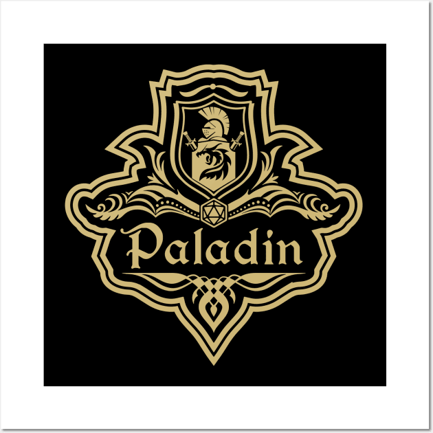 D&D Paladin 1 Color Emblem Wall Art by Sunburst